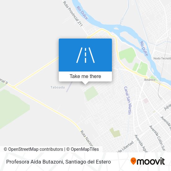 Profesora Aida Butazoni map
