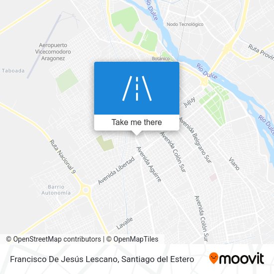 Francisco De Jesús Lescano map