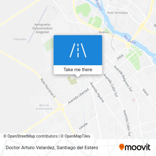 Doctor Arturo Velardez map