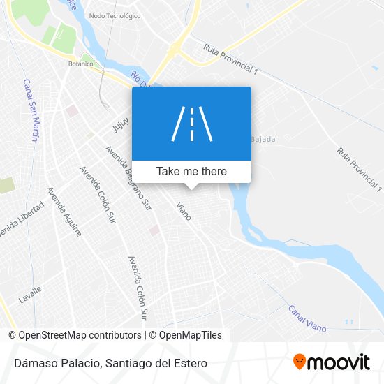 Dámaso Palacio map