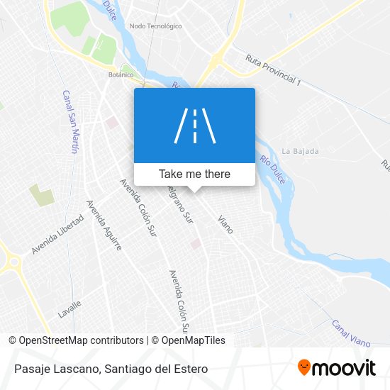 Mapa de Pasaje Lascano
