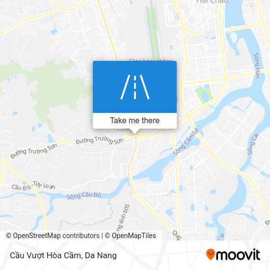 Cầu Vượt Hòa Cầm map