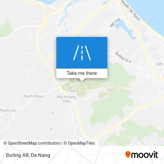 Đường A8 map