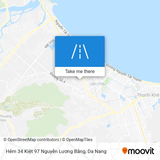 Hẻm 34 Kiệt 97 Nguyễn Lương Bằng map