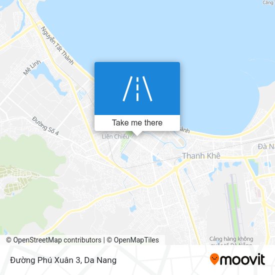 Đường Phú Xuân 3 map