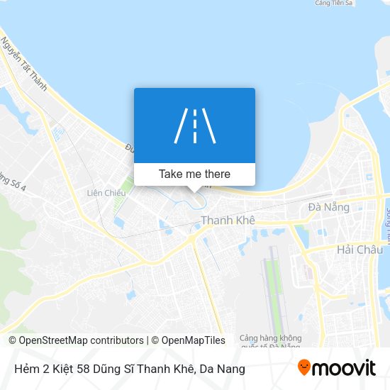 Hẻm 2 Kiệt 58 Dũng Sĩ Thanh Khê map