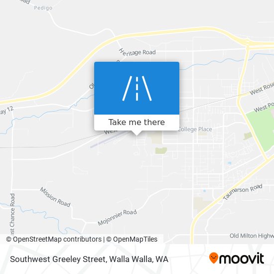 Mapa de Southwest Greeley Street