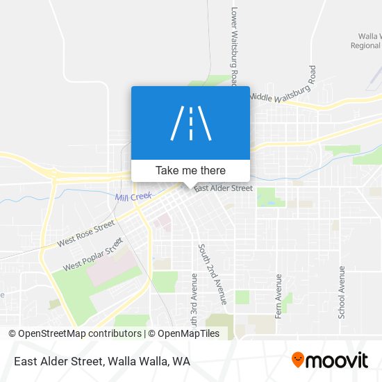 East Alder Street map