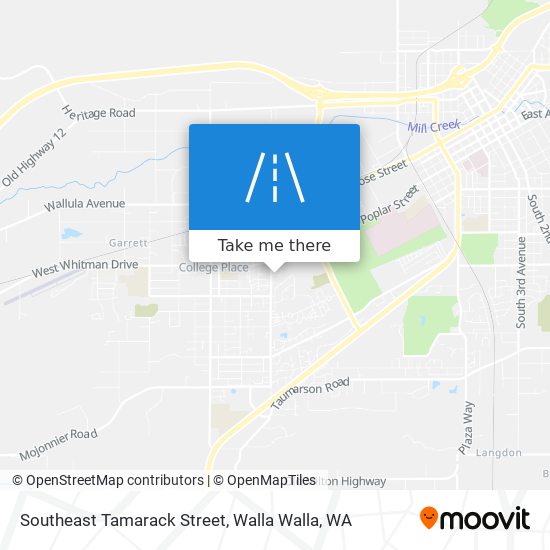 Southeast Tamarack Street map