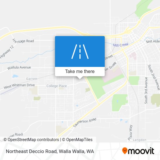 Northeast Deccio Road map