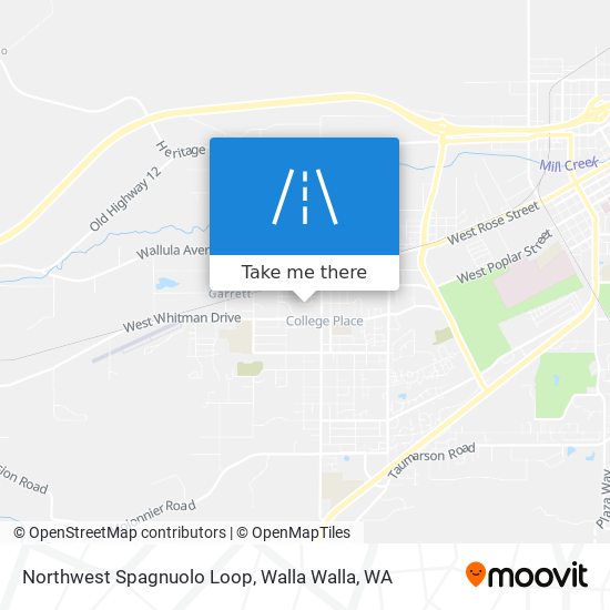 Northwest Spagnuolo Loop map