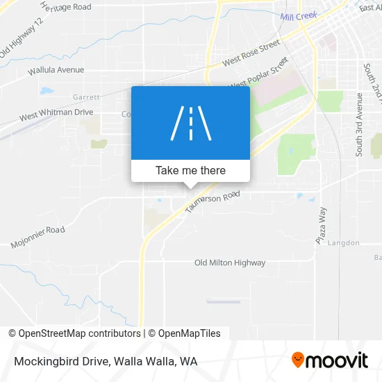 Mockingbird Drive map