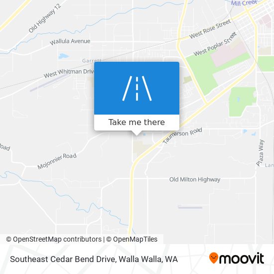 Mapa de Southeast Cedar Bend Drive