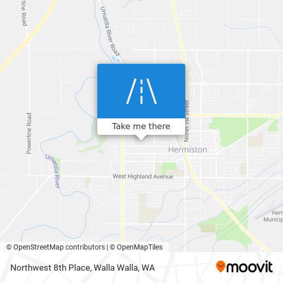 Northwest 8th Place map