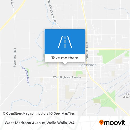 West Madrona Avenue map