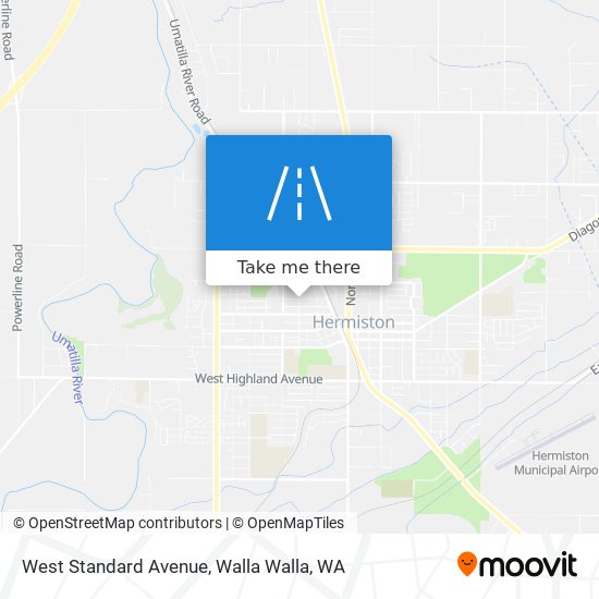 West Standard Avenue map