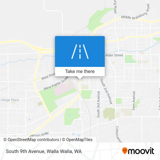 South 9th Avenue map