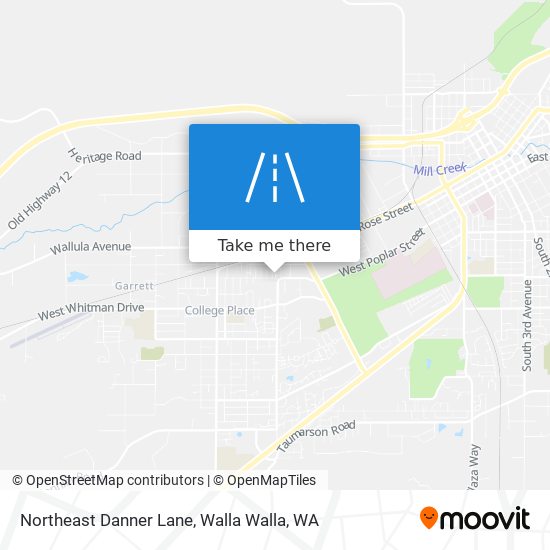 Northeast Danner Lane map