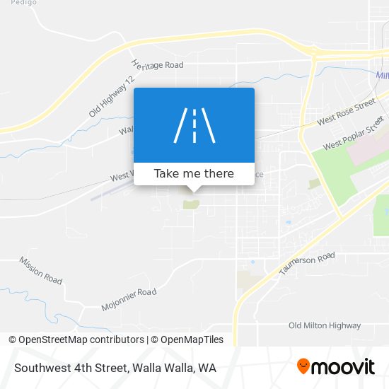 Southwest 4th Street map