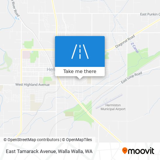 Mapa de East Tamarack Avenue