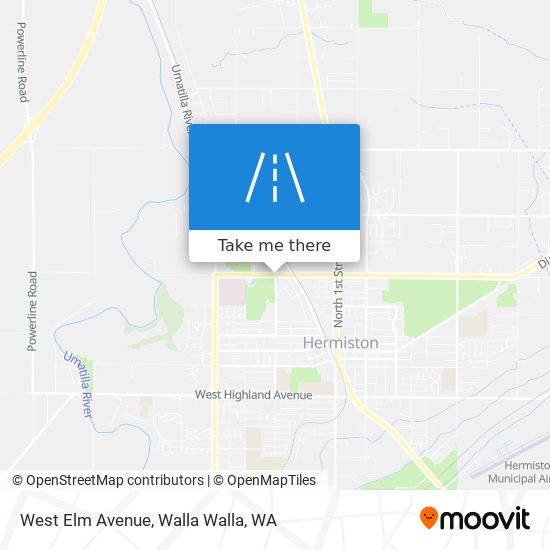 Mapa de West Elm Avenue