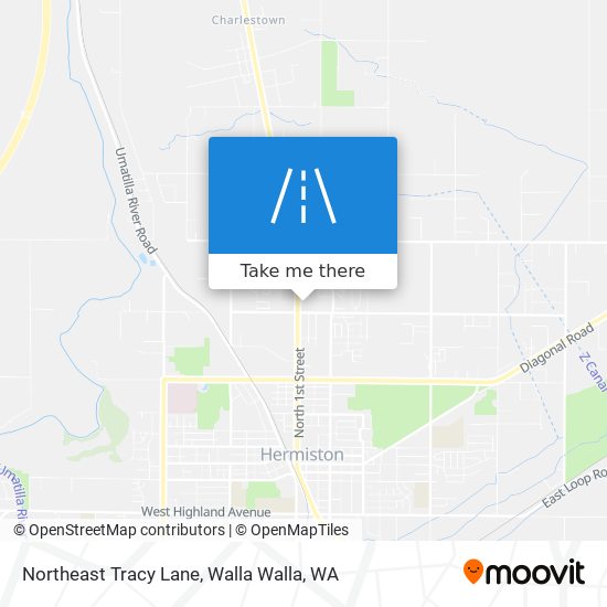 Northeast Tracy Lane map