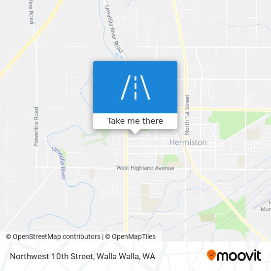 Northwest 10th Street map