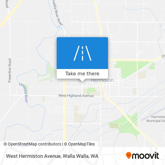 Mapa de West Hermiston Avenue