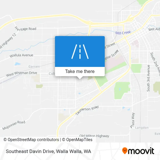 Southeast Davin Drive map