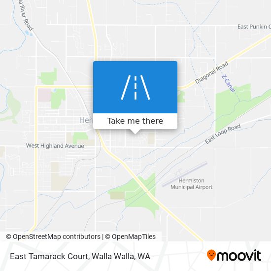 Mapa de East Tamarack Court