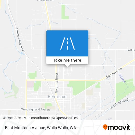 East Montana Avenue map