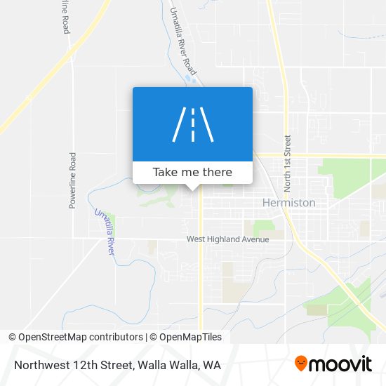 Northwest 12th Street map