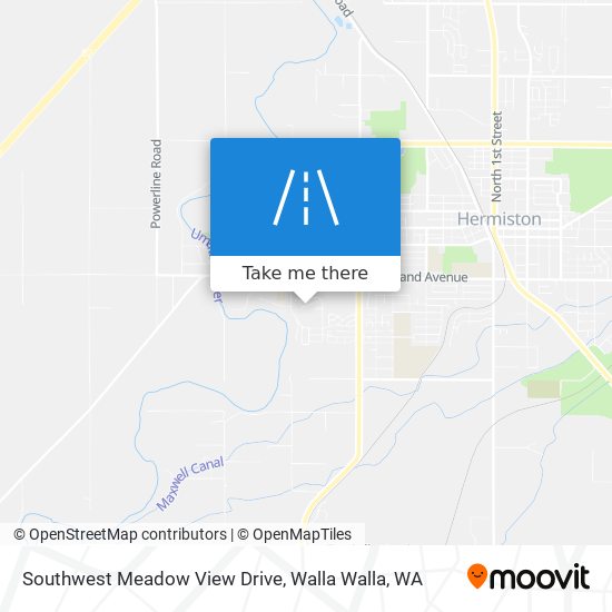 Mapa de Southwest Meadow View Drive