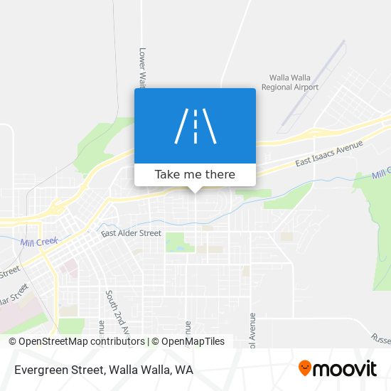 Evergreen Street map