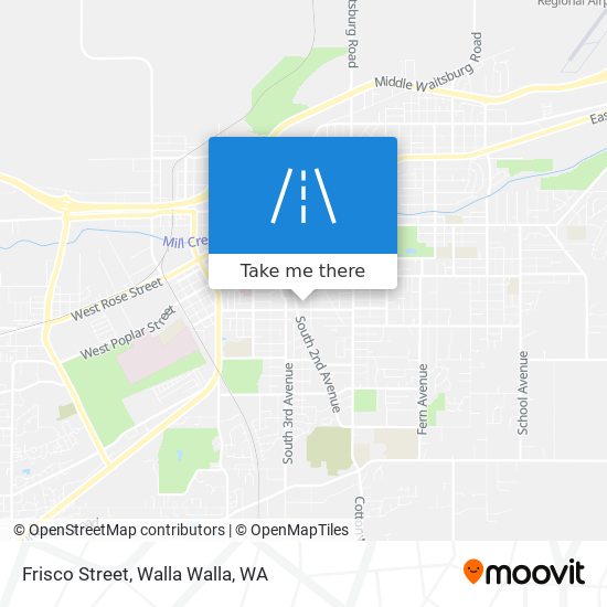 Frisco Street map