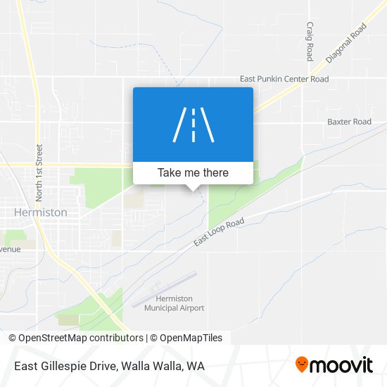 Mapa de East Gillespie Drive