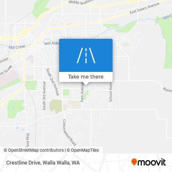 Crestline Drive map