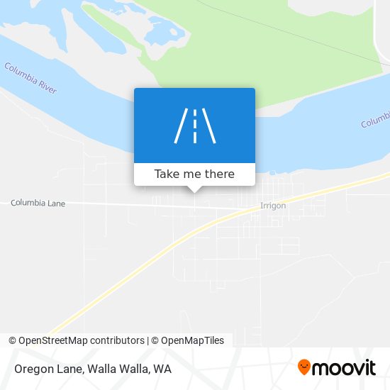 Oregon Lane map