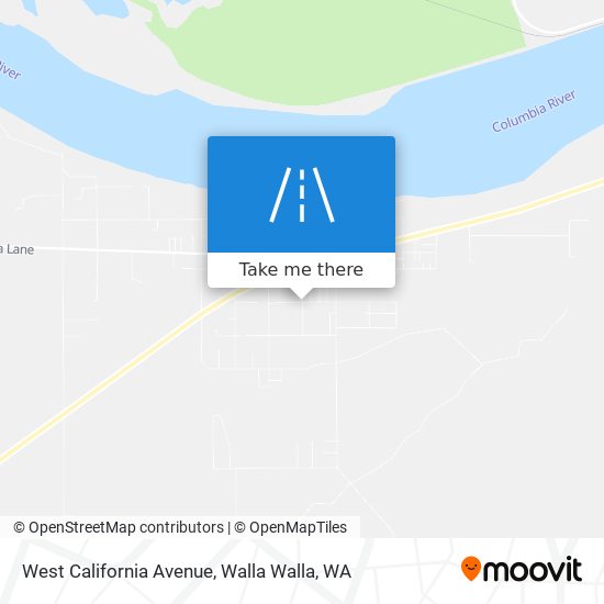 West California Avenue map