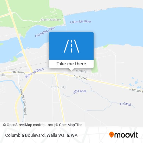 Mapa de Columbia Boulevard