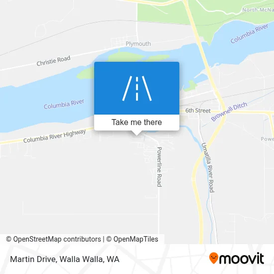 Martin Drive map