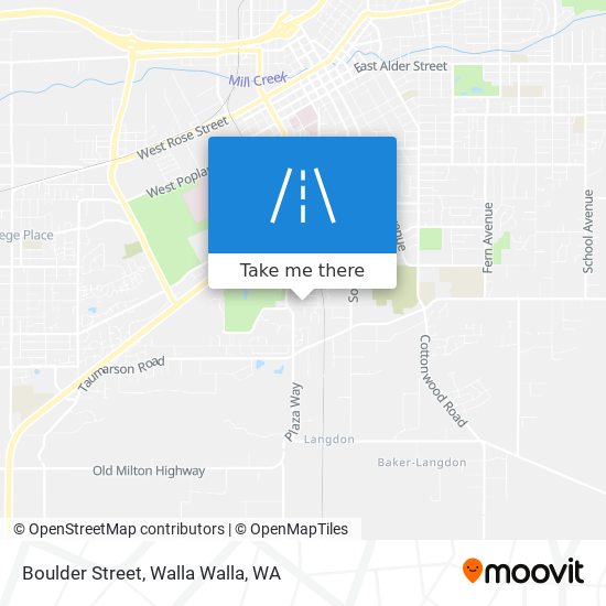 Boulder Street map