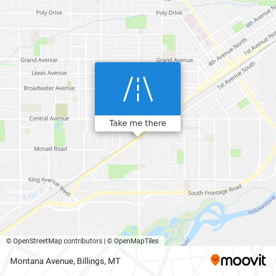 Montana Avenue map