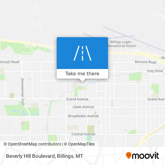 Beverly Hill Boulevard map