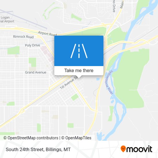 South 24th Street map