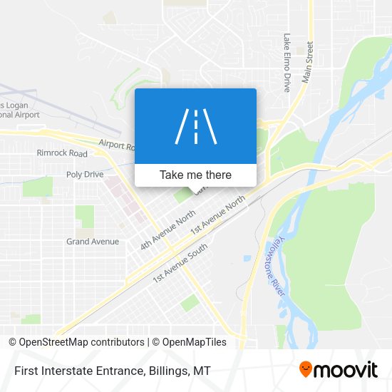 Mapa de First Interstate Entrance