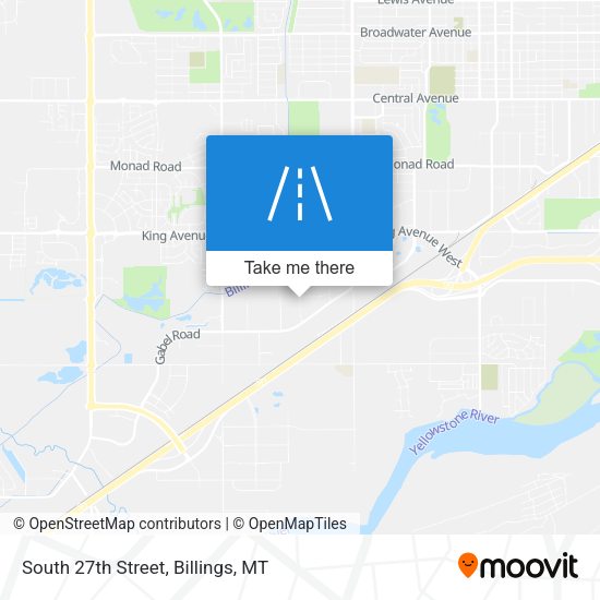 South 27th Street map