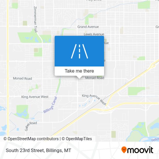Mapa de South 23rd Street
