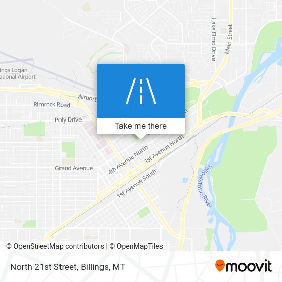 Mapa de North 21st Street