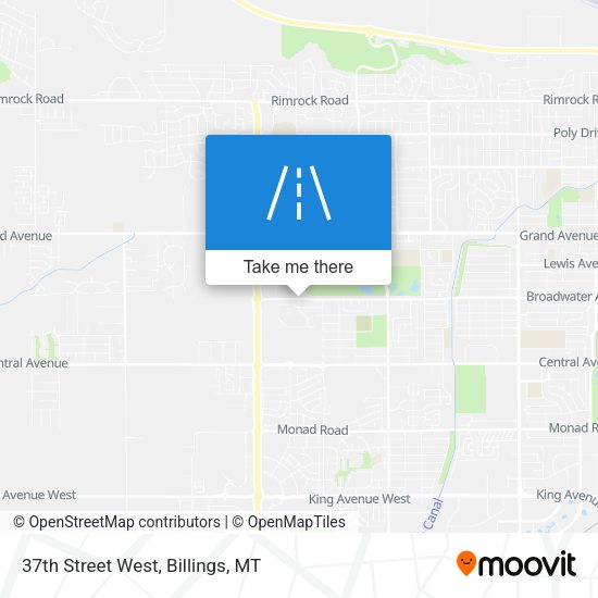 37th Street West map